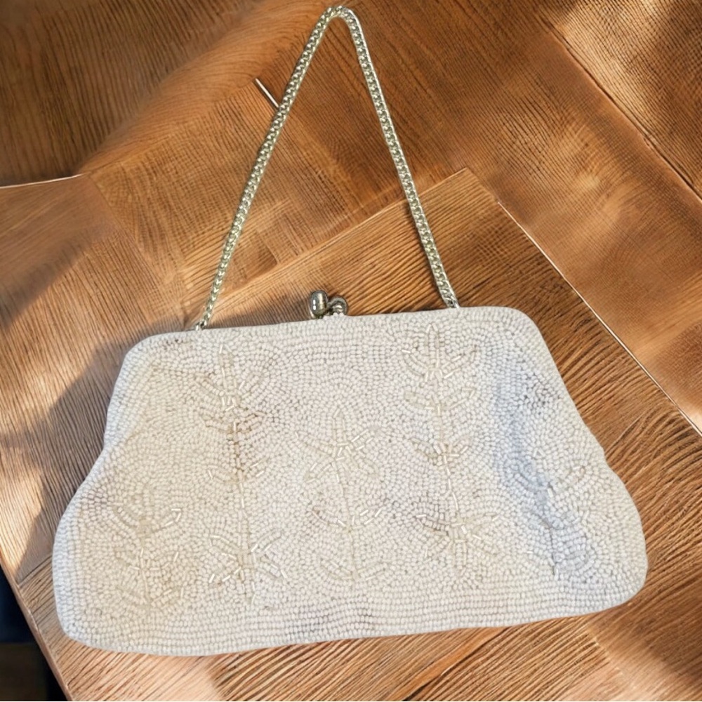 Beautiful Vintage Richere Handbag Clutch Purse Walborg Japan Beaded